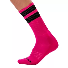Edzőzokni – pink-fekete színkombinációban-L/XL