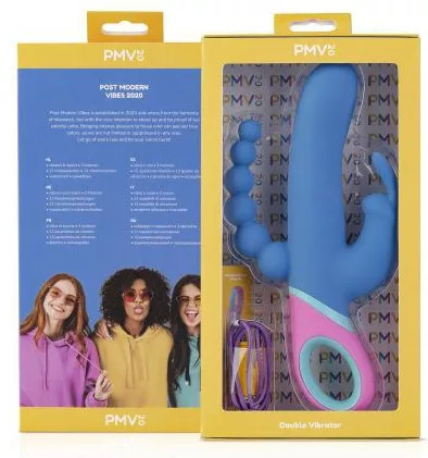 Vice Dupla vibrátor 13 rezgés, 12 forgás 23 cm vízálló USB töltés