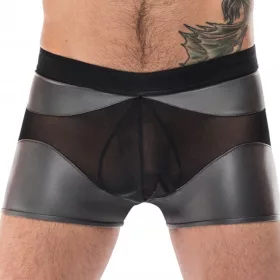 Sexy Boxer IRON CLAD fekete-ezüst-M