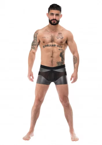 Sexy Boxer IRON CLAD fekete-ezüst-M
