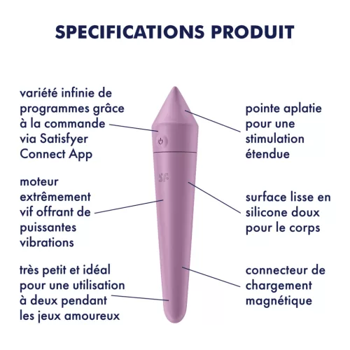 SATISFYER - ULTRA POWER BULLET 8 LILAC