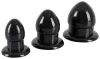 3 darabos mini fat black plugs csomag