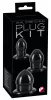 3 darabos mini fat black plugs csomag