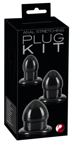 3 darabos mini fat black plugs csomag