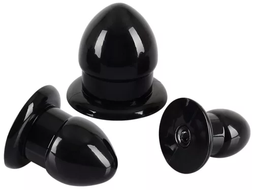 3 darabos mini fat black plugs csomag