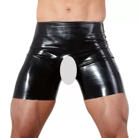 Latex rövidnadrág nyitással-XL