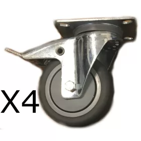 A fékátmérőjű 10 cm Pro minőségű hintők x4