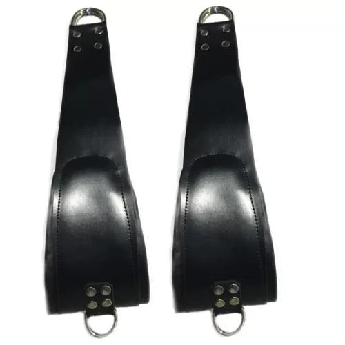 2 bőr lábtartó szett, 2 karabiner - 60 cm - A Piros