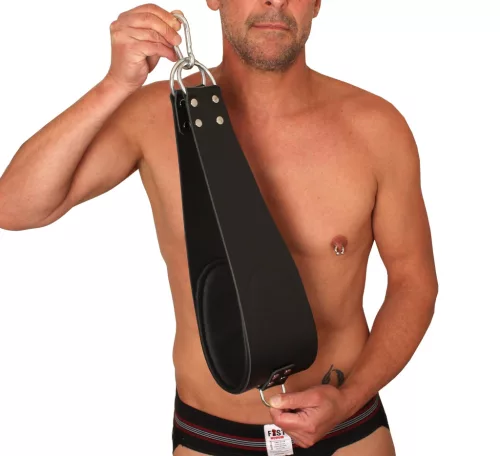2 bőr lábtartó szett, 2 karabiner - 60 cm - A Piros