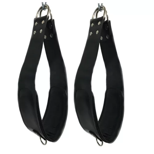 2 bőr lábtartó szett, 2 karabiner - 60 cm - A Piros