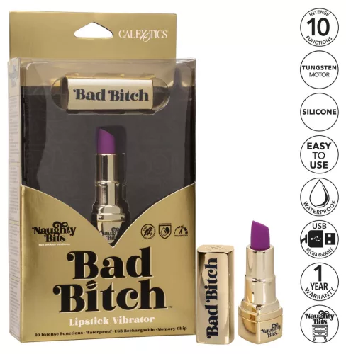 Vibro rúzs Bad Bitch 7,5 cm lila