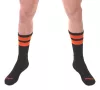 Edzőzoknik, fekete-narancssárga fluoreszkáló-L/XL