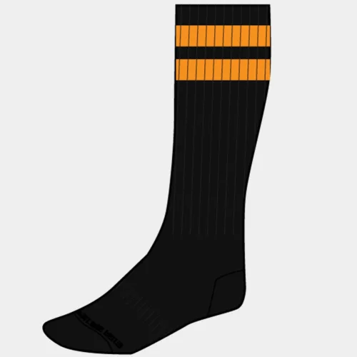 Edzőzoknik, fekete-narancssárga fluoreszkáló-L/XL