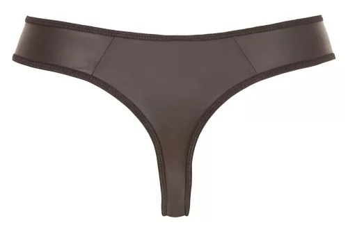 Fekete Fetis Zip Tanga-M