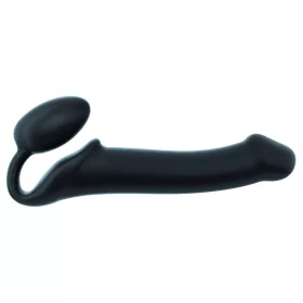 Dildo Plug STRAP-ON-ME Hajlítható L 16 x 3,7 cm fekete