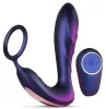 Cockring Plug vibráló fekete lyuk Hueman 11 x 3,3 cm