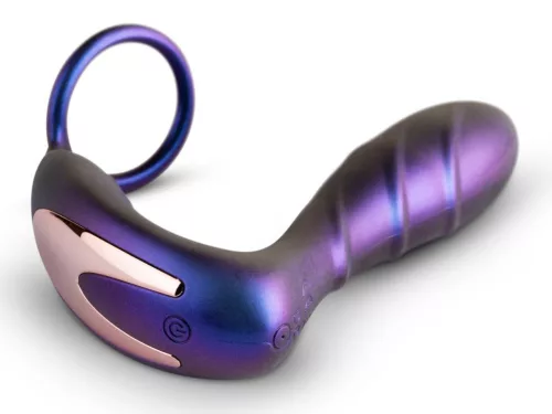 Cockring Plug vibráló fekete lyuk Hueman 11 x 3,3 cm