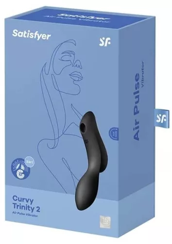 Curvy Trinity 2 Satisfyer csiklóstimulátor fekete
