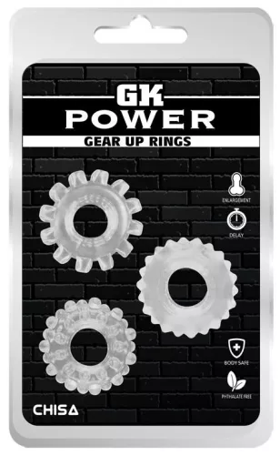 3 GEAR UP átlátszó puha farkas készlet