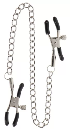 Állítható mellbimbócsípők Chain Taboom Silver-szel