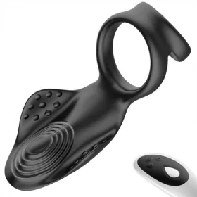 Vibráló Cockring Double Delight Black