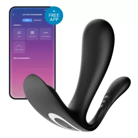 Top Secret Satisfyer Connected Stimulator 9 x 3 cm fekete