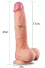 10" Dual Layer Platinum Silicone Cock
