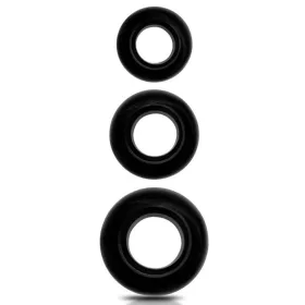 3 puha kakasgyűrűből álló készlet Beast Ring Black