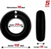 3 puha kakasgyűrűből álló készlet Beast Ring Black