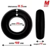 3 puha kakasgyűrűből álló készlet Beast Ring Black