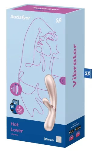 Vibro Rabbit kapcsolt Hot Lover Satisfyer 20 x 3cm ezüst