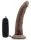 Vibráló dildó Dr. Dave Dr Skin 18 x 4cm barna