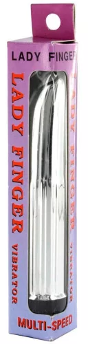 Vibro Lady Finger 11 x 2,5 cm ezüst
