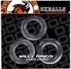 3 átlátszó Willy Rings készlet