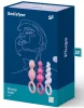 3. készlet Szilikon Booty Call Satisfyer 9,5 x 2,5 cm rózsák
