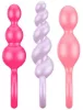 3. készlet Szilikon Booty Call Satisfyer 9,5 x 2,5 cm rózsák