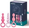 3. készlet Szilikon Booty Call Satisfyer 9,5 x 2,5 cm rózsák
