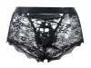Lacien Black nyílt csipkés boxernadrág-XL