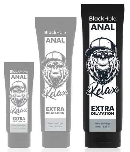 FEKETE LYUK - VÍZBÁZISÚ GÉL ANÁLIS TÁGÍTÁS 250 ML