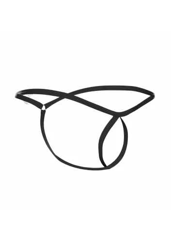 Mini tanga TEAR DROP Black-L/XL