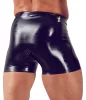 Hosszú latex boxer rövidnadrágok pénisszel és anális hüvelyel-S