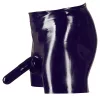 Hosszú latex boxer rövidnadrágok pénisszel és anális hüvelyel-M
