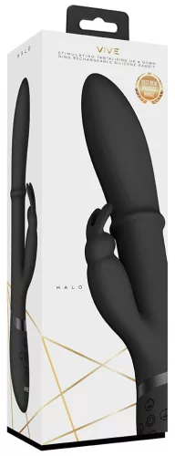 Vibro nyúl halo 24,5 x 3,5 cm fekete