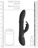Vibro nyúl halo 24,5 x 3,5 cm fekete