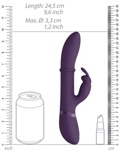 Vibro Rabbit Halo 24,5 x 3,5 cm lila