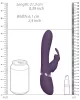 Vibro nyúl Taka 22 x 6 cm lila