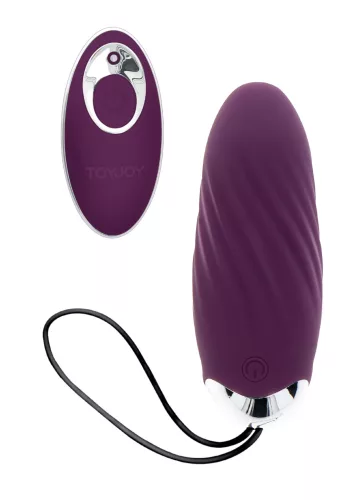 TOYJOY - BOLDOGSÁG KOPOG KOPOG EGGSTAVAGANT VIBRÁTOR TÁVIRÁNYÍTÓVAL, LILA
