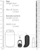 Vezeték nélküli rezgő tojás G-pont görbe 8,5 x 3,4 cm fekete