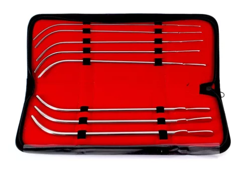 8 darabos Van Buren ívelt húgyrudas készlet 22 cm - átmérő 3-7 mm