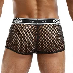 Szexi Boxer PEEP NET Black